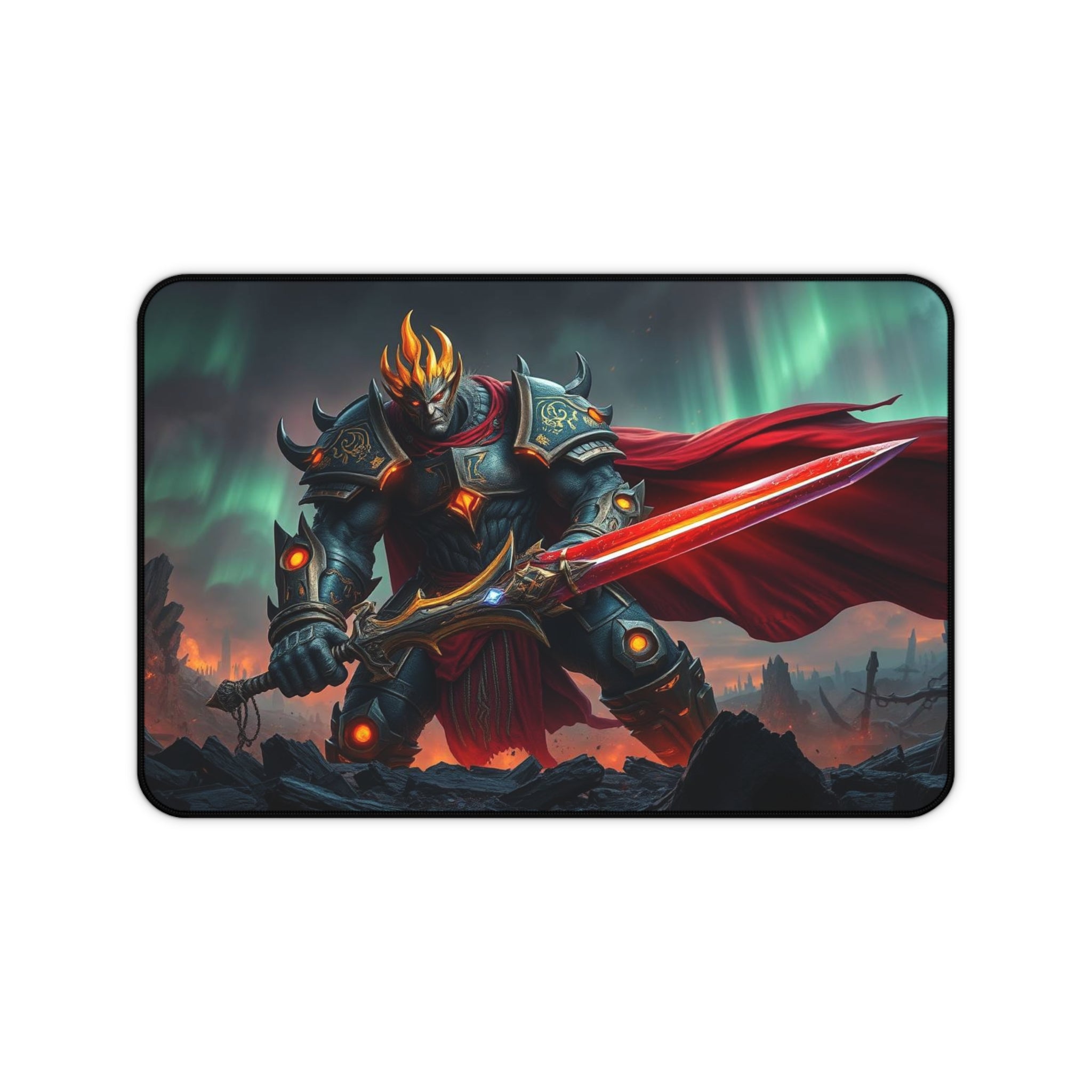 Epic Warrior Ragnarokh Ironveil Desk Mat, Non-Slip Neoprene Gaming & Work Surface