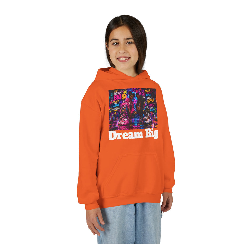 Dream Big Youth Hoodie — Colorful Inspirational Graphic Sweatshirt