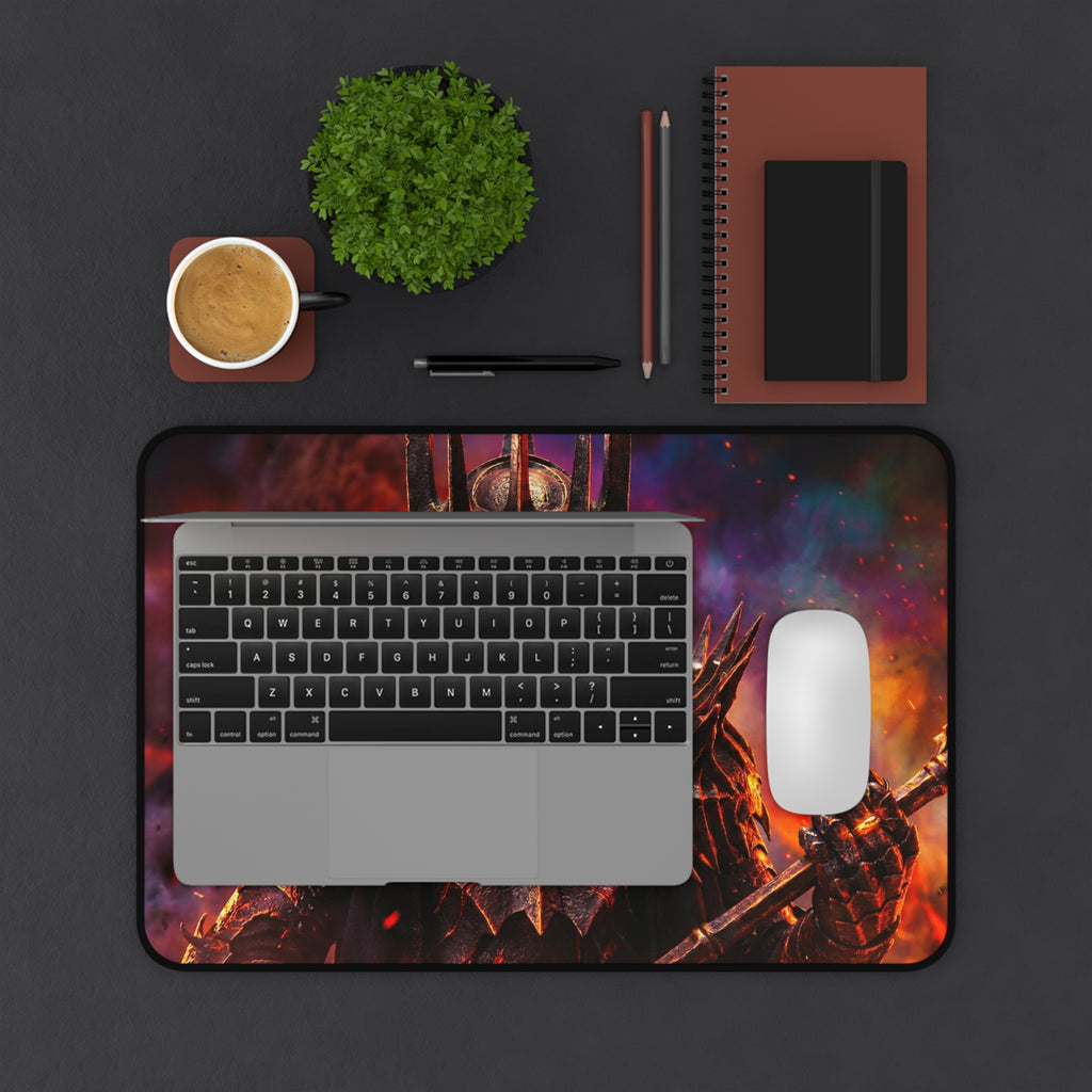 Sauron Desk Mat, Premium LOTR Mouse Pad with Non-Slip Base, Vibrant Colors & Durable Hemmed Edges
