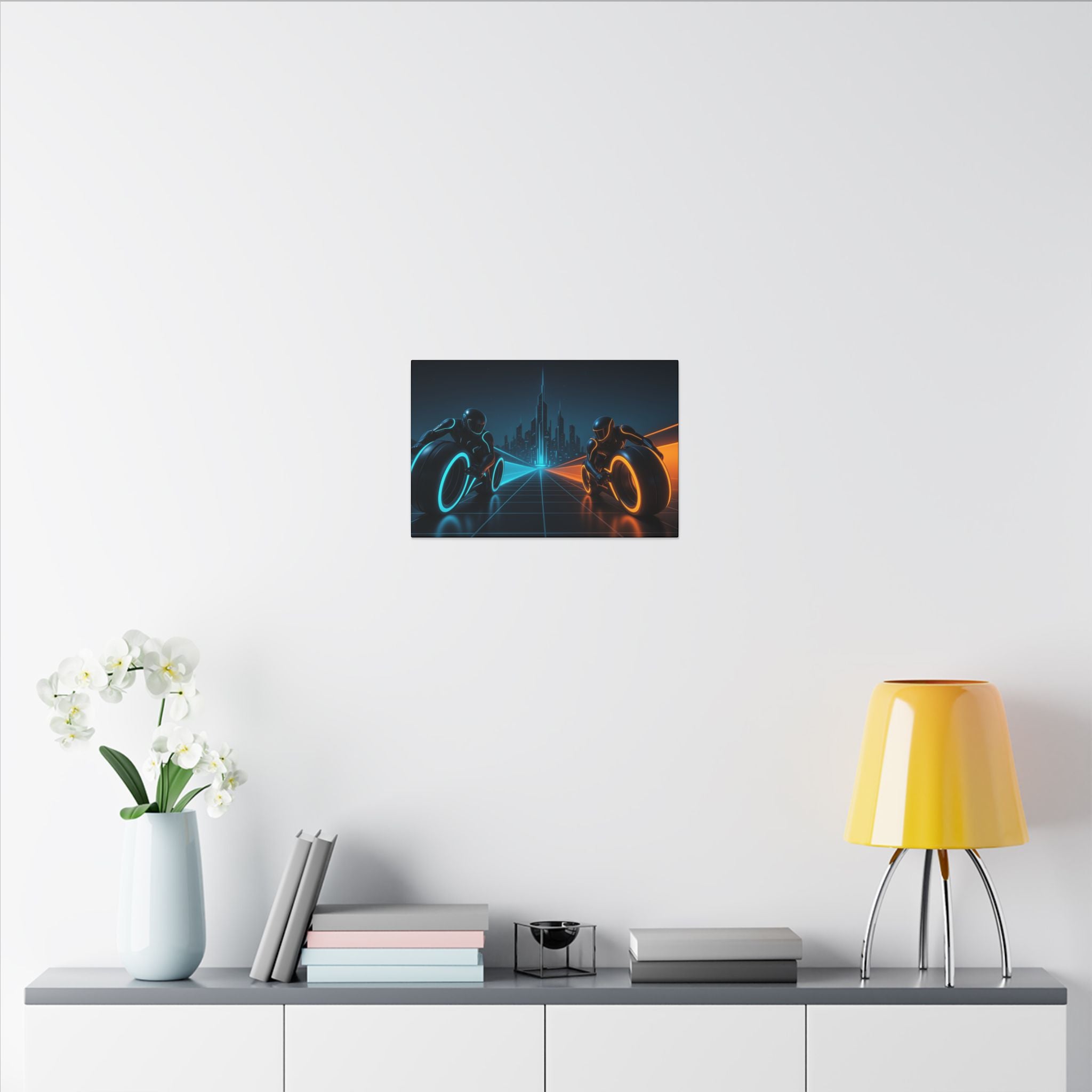 Tron Wall Art, Futuristic Tron Poster, Sci-Fi Wall Decor