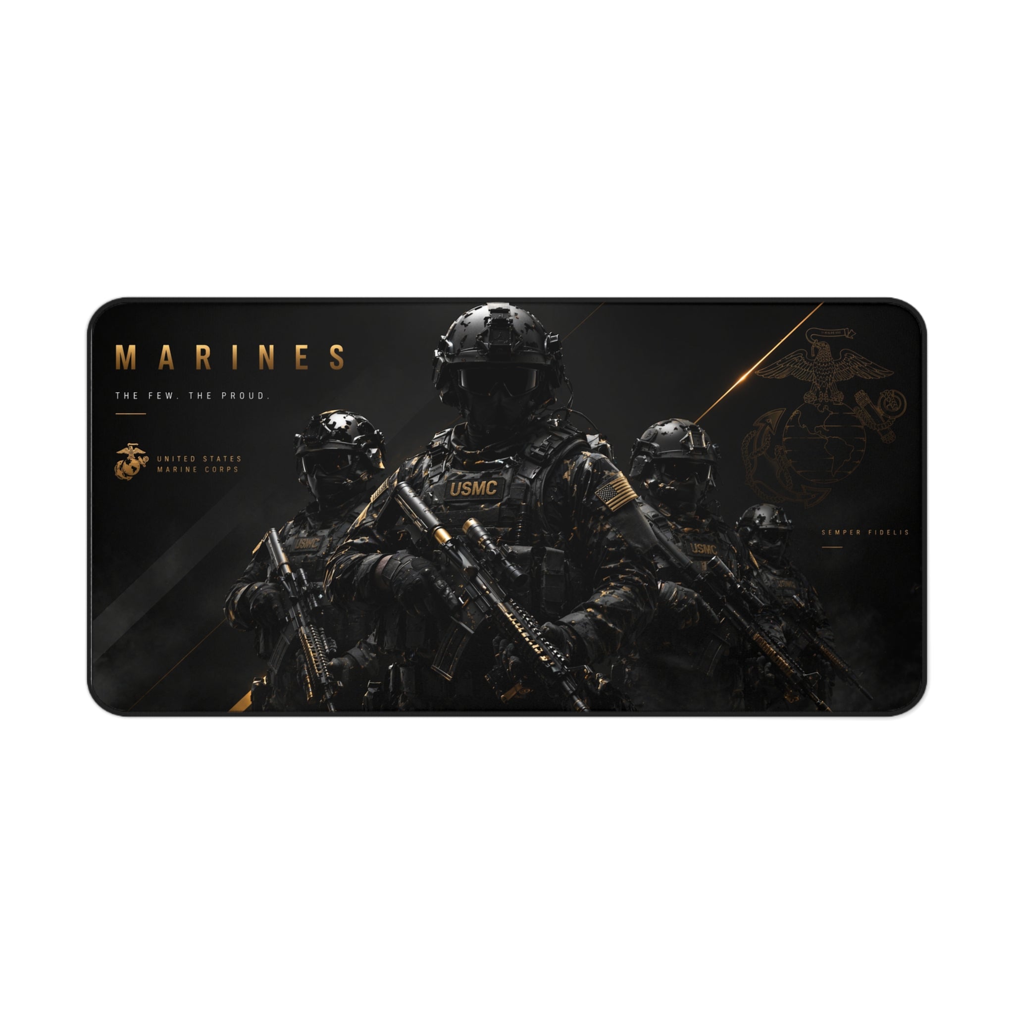 Elite Marine Corps soldiers Mouse Pad — USMC Gaming Desk Mat