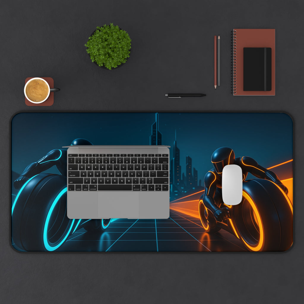 Tron Gaming Desk Mat - Tron Mouse Pad - Tron Legacy Style