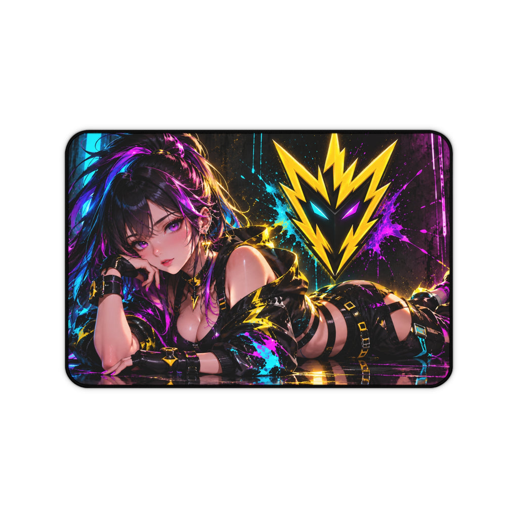 Anime Waifu Neoprene Desk Mat & Gaming Mouse Pad