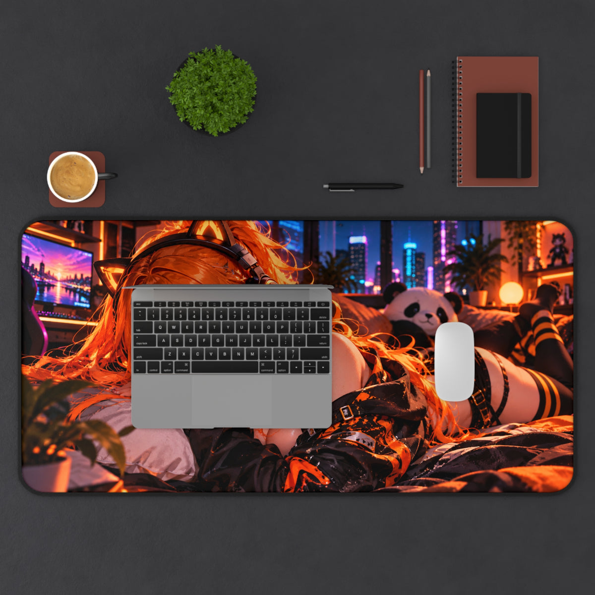 Anime Waifu Desk Pad for Gaming & Work