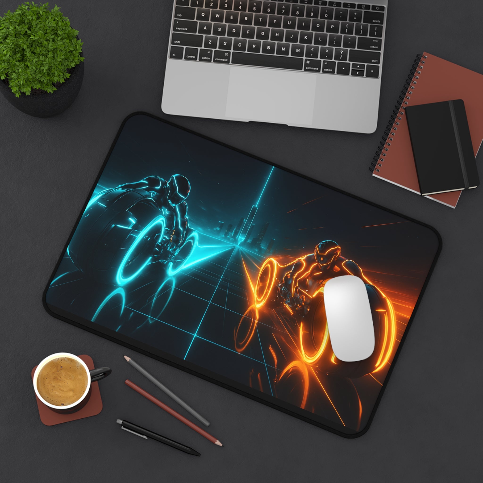 Tron Gaming Desk Mat - Gaming Mouse Pad, Tron Style