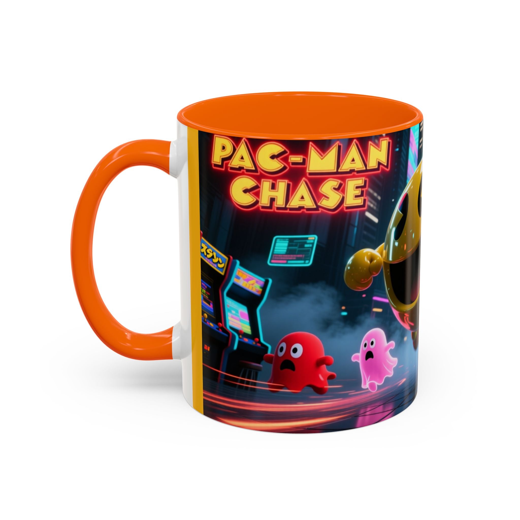 Pac-Man Mug, Colorful Ceramic Cup