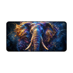 Vibrant Elephant Mouse Pad — Large Animal Print Desk Mat for Home Office