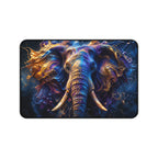 Vibrant Elephant Mouse Pad — Large Animal Print Desk Mat for Home Office