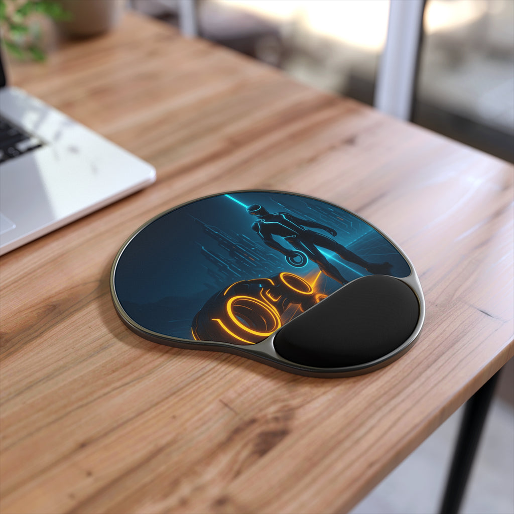 Tron Gaming Mouse Pad with Wrist Rest