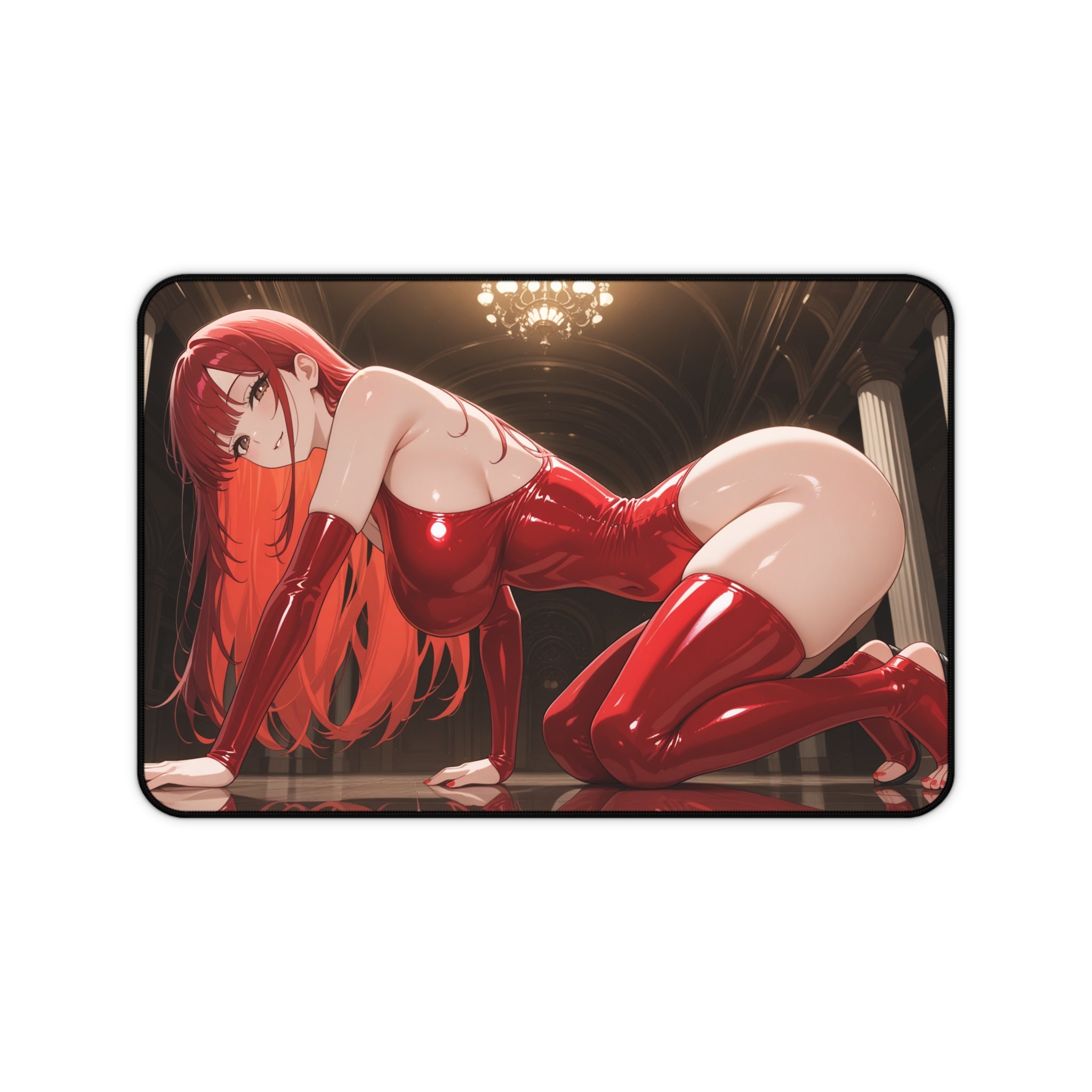 Anime Waifu Mouse Pad, Gaming Desk Mat, Desk Pad Gift for Gamers & Otaku