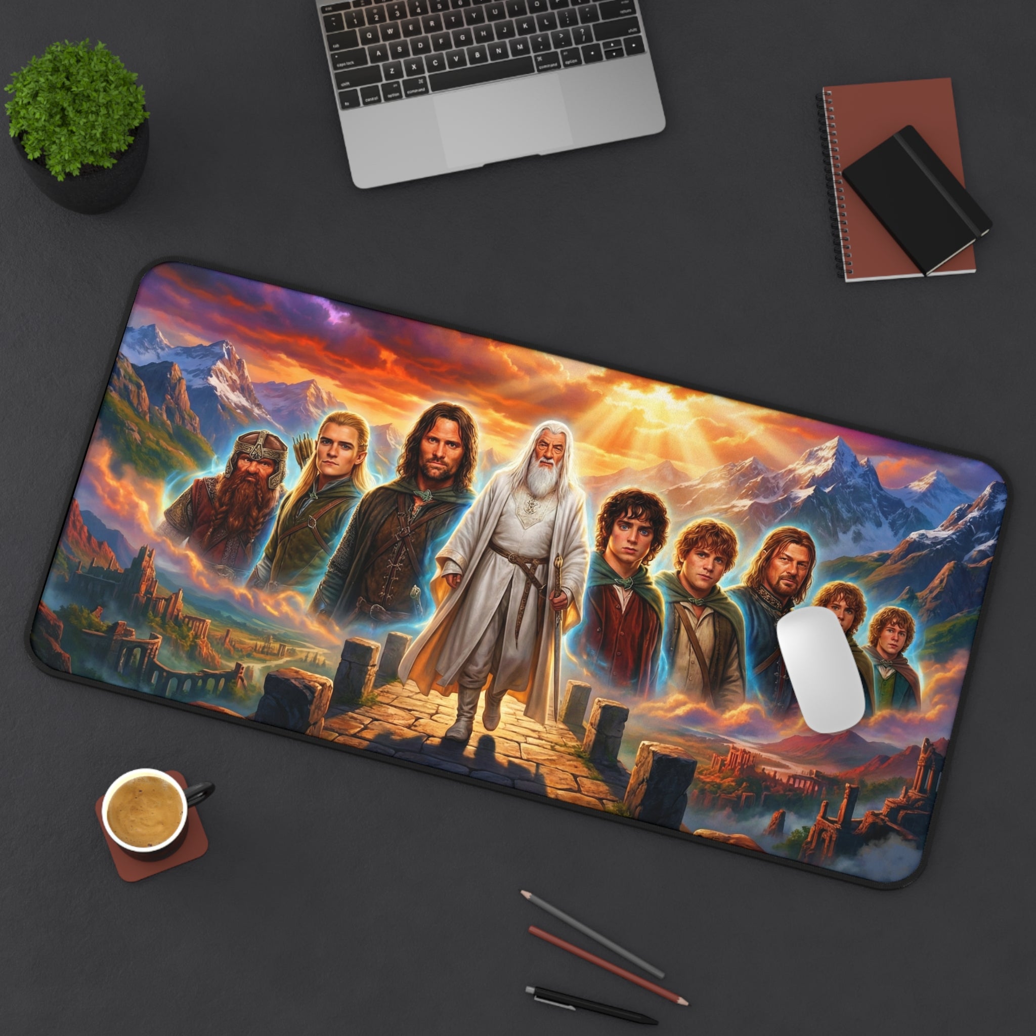 The Lord of the Rings Desk Mat, Gaming Mouse Pad with Vibrant Colors