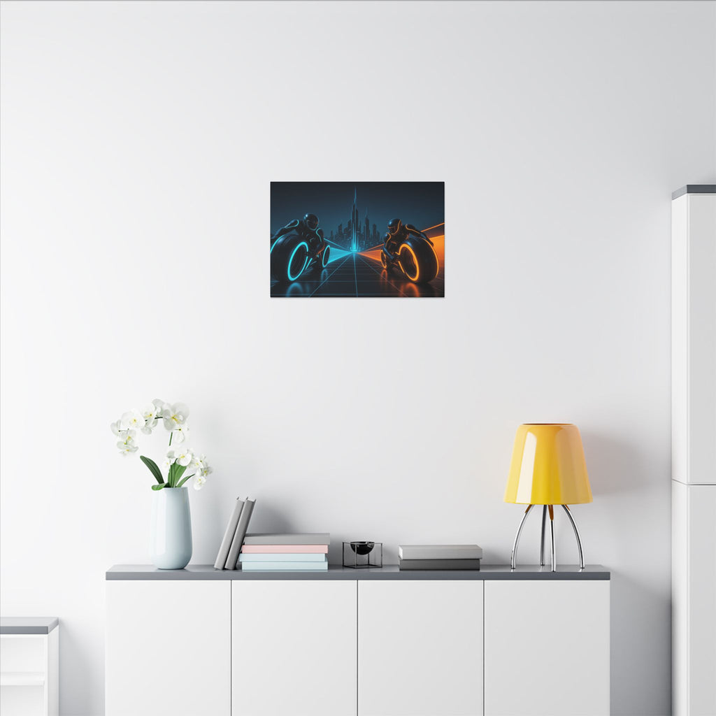Tron Wall Art, Futuristic Tron Poster, Sci-Fi Wall Decor