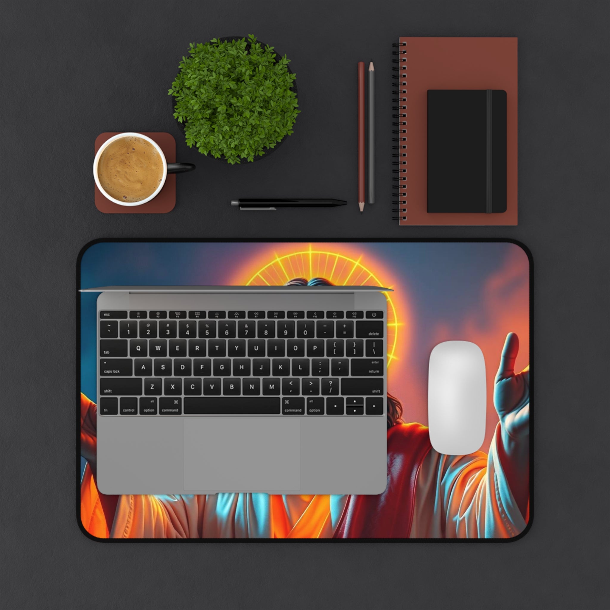 Jesus of Nazareth Desk Mat, Premium Desk Pad