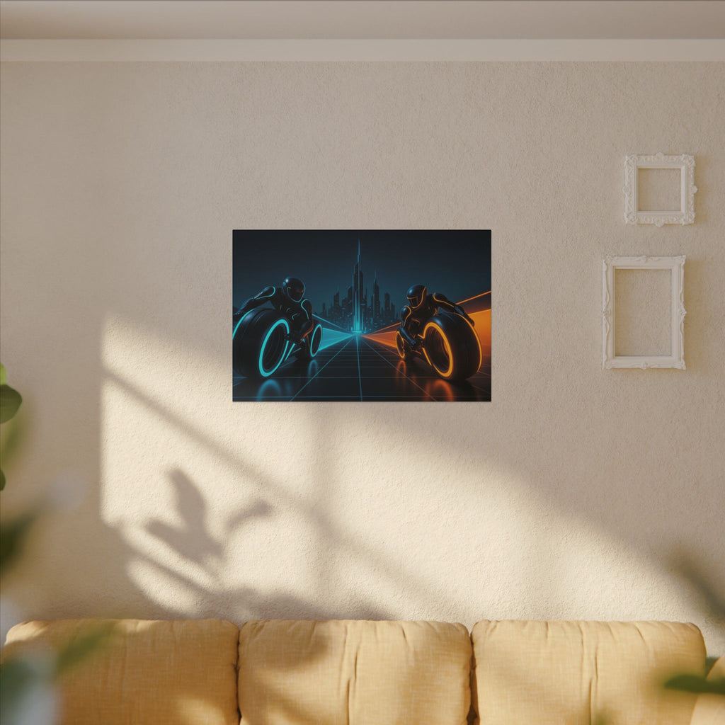 Tron Wall Art, Futuristic Tron Poster, Sci-Fi Wall Decor