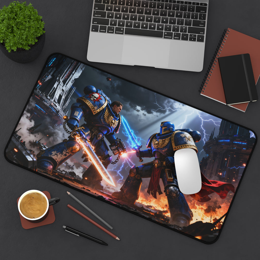 Space Marine Desk Mat, Space Warrior Mouse Pad for Work & Gaming