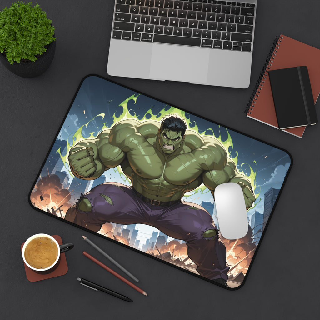 Hulk Desk Mat, Gaming Mouse Pad, Superhero Playmat with Vibrant Print