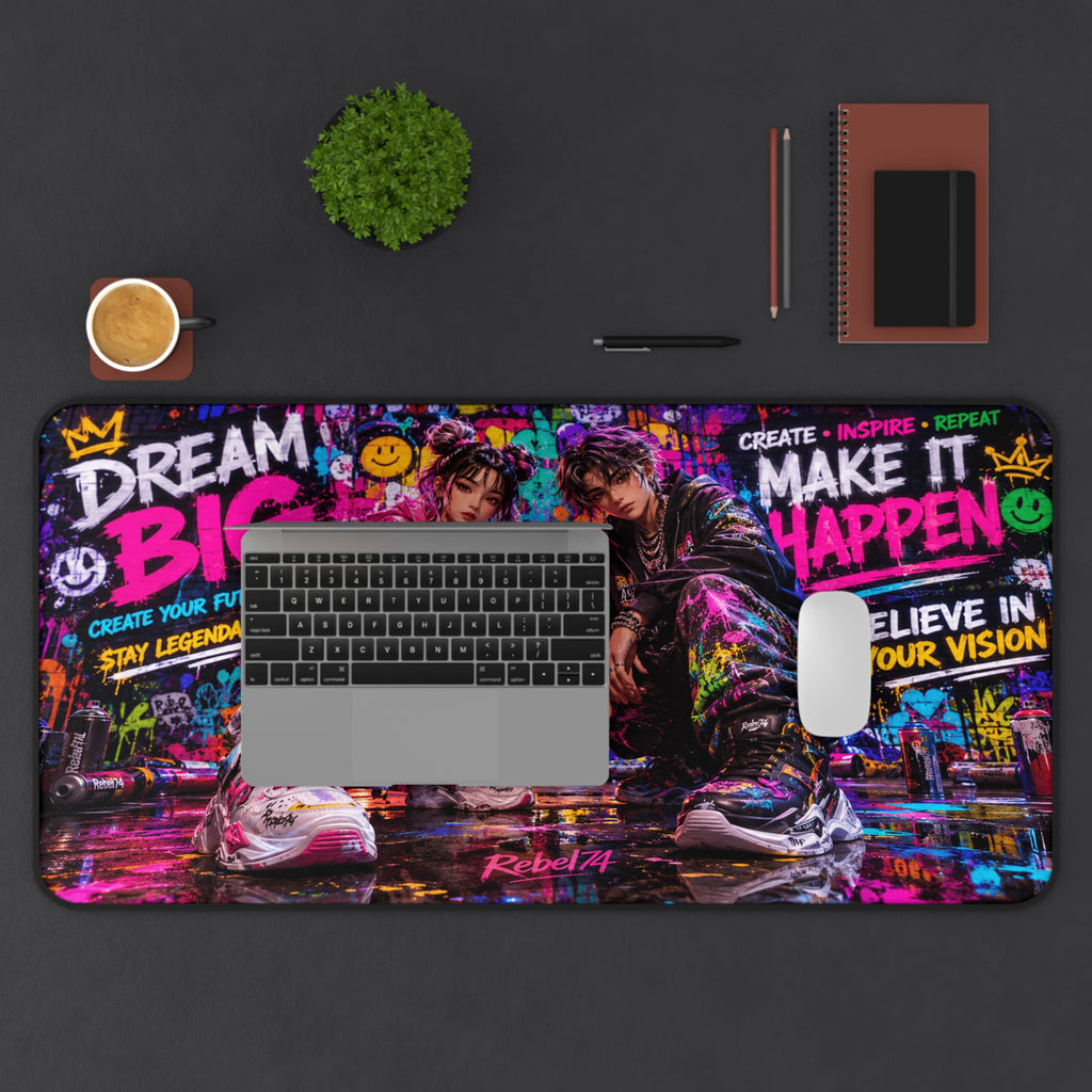 Dream Big Desk Mat — Motivational Urban Mousepad