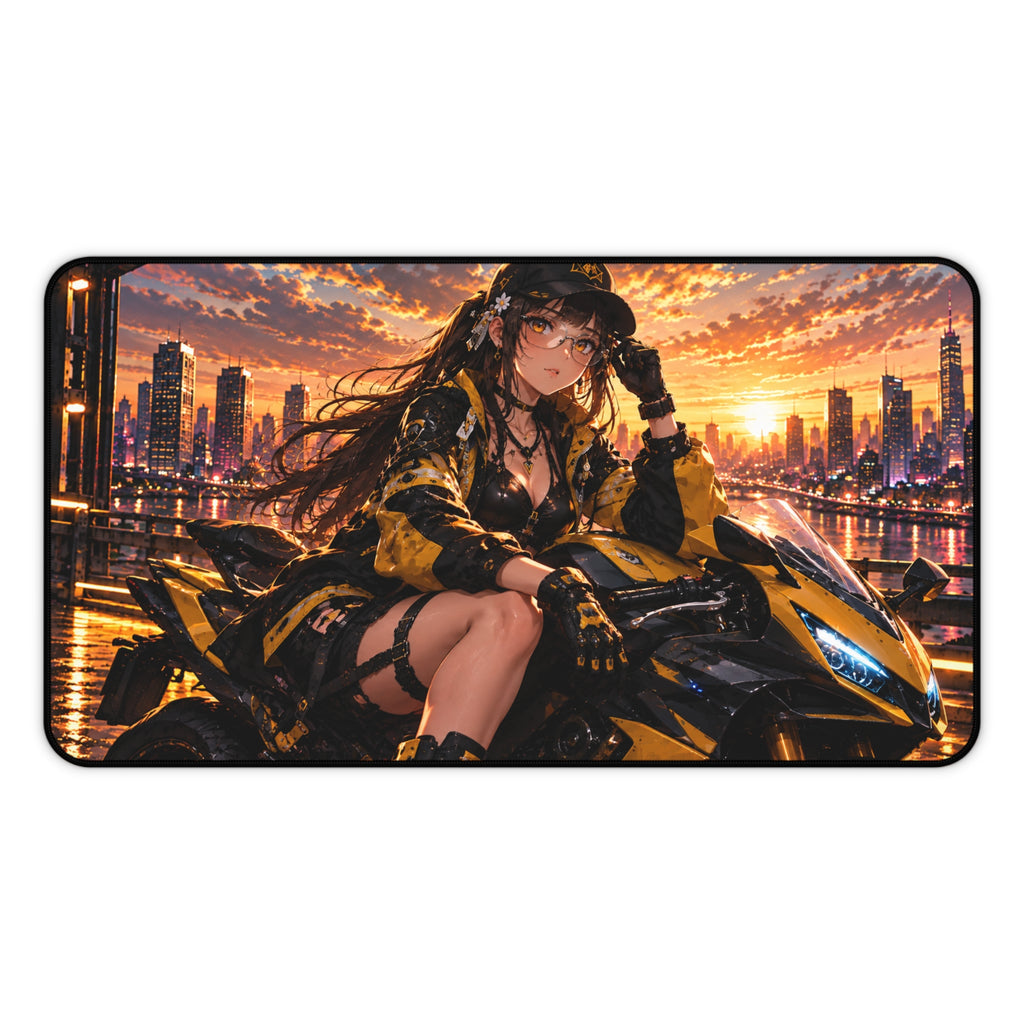 Anime Girl Gaming Desk Mat & Mouse Pad