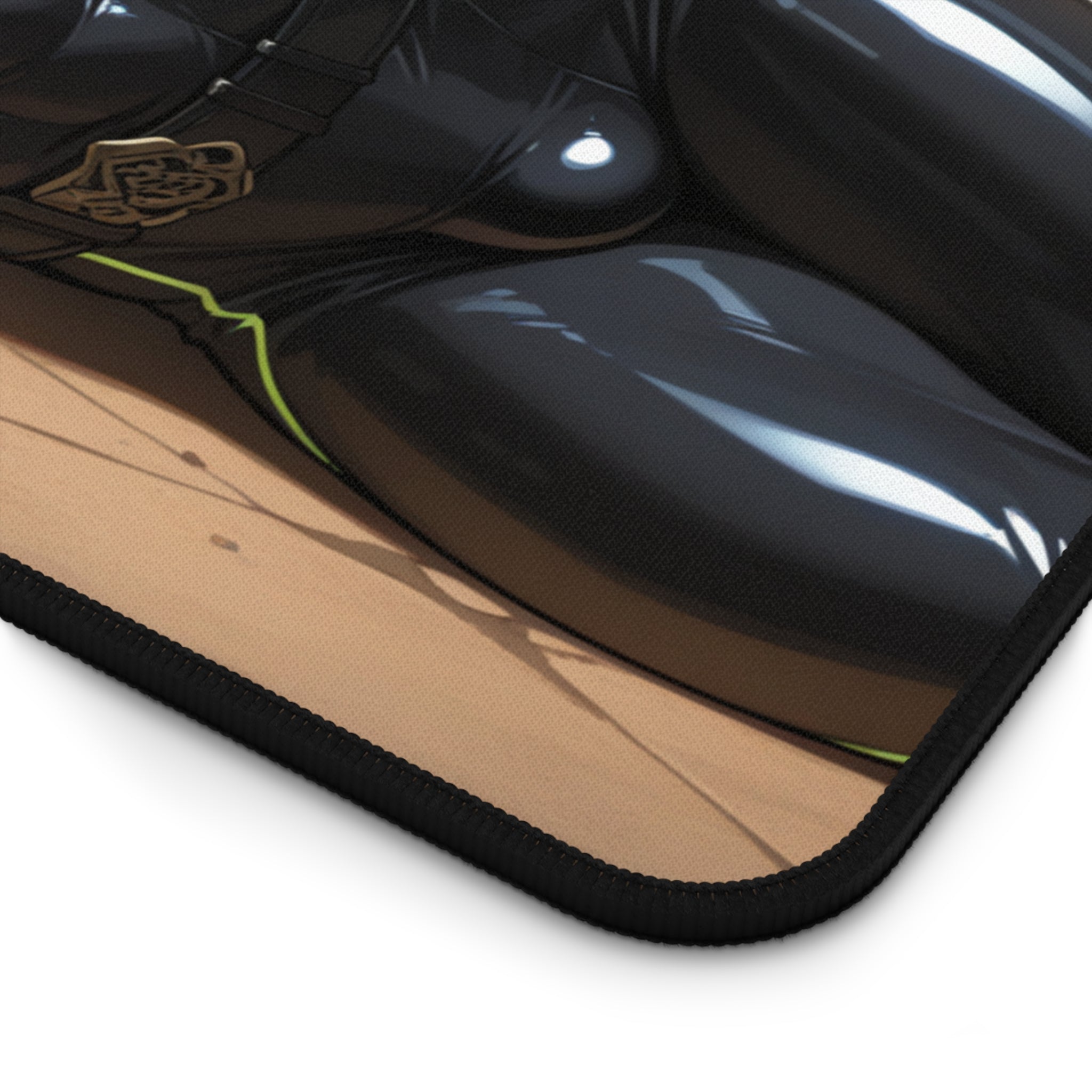Tattooed Warrior Desk Mat — Anime Samurai Gaming Mouse Pad