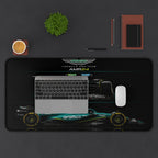 Aston Martin AMR24 Racing Desk Mat — Formula 1 Car Mouse Pad