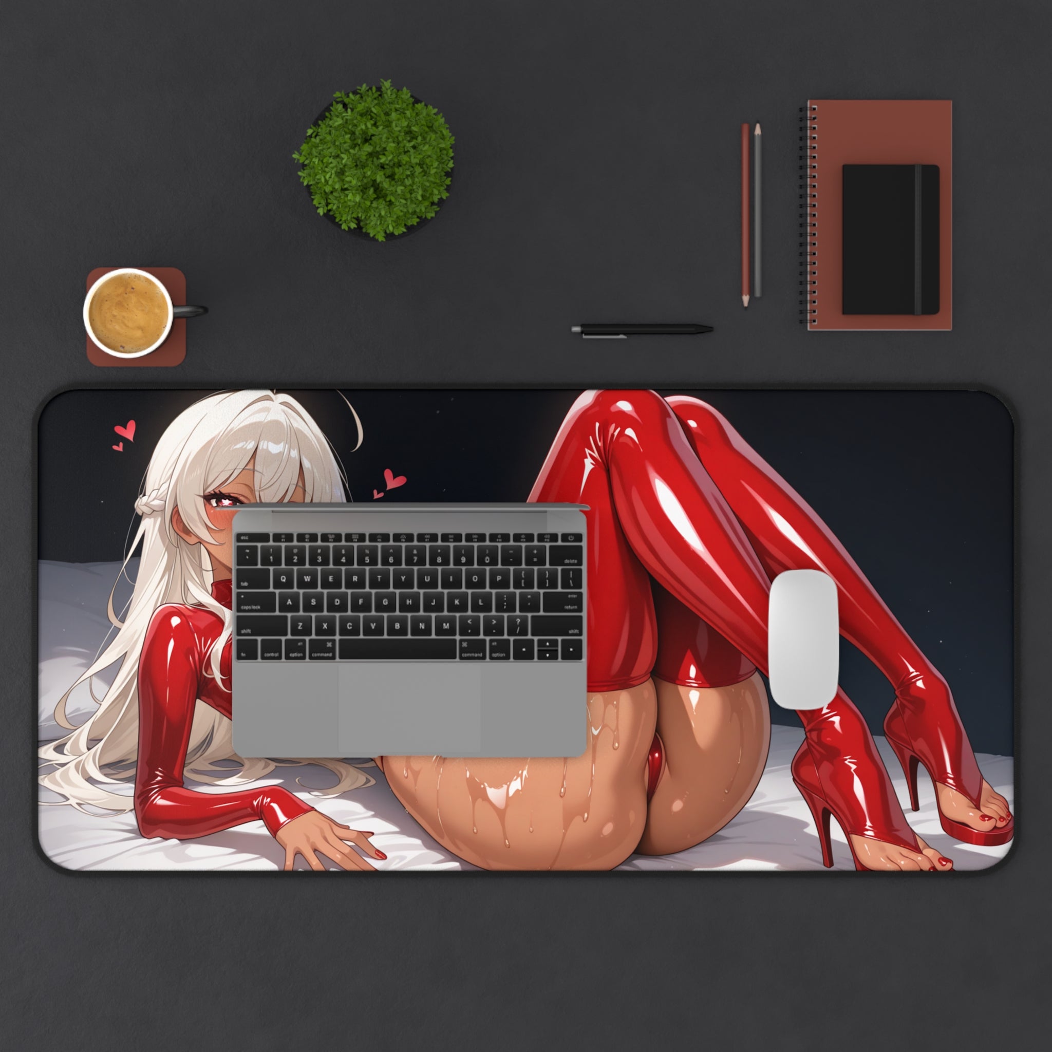 Anime Waifu Desk Mat, Gaming Mouse Pad, Desk Pad Gift for Gamers & Otaku