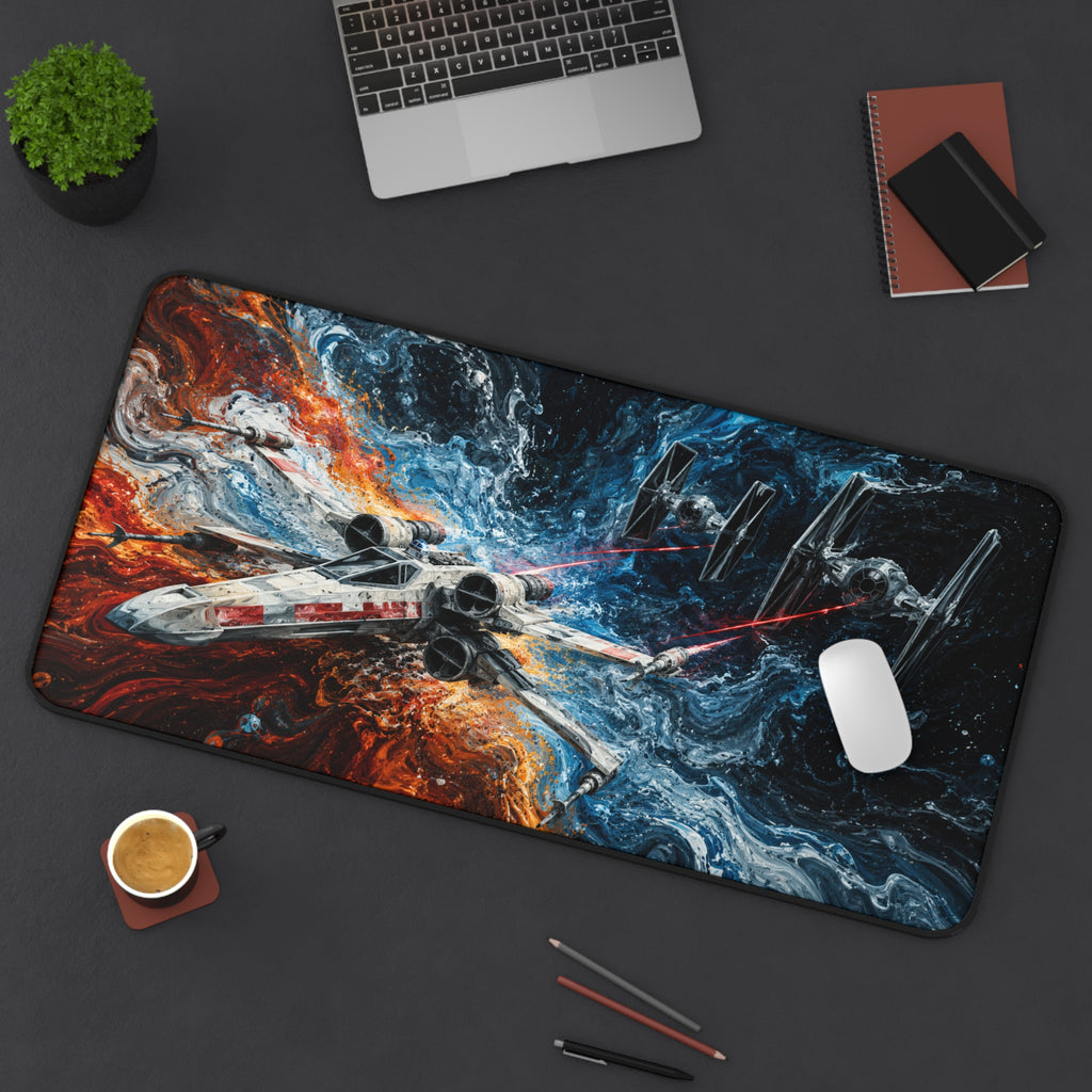 Desk Mat - Space Combat Gaming Mouse Pad