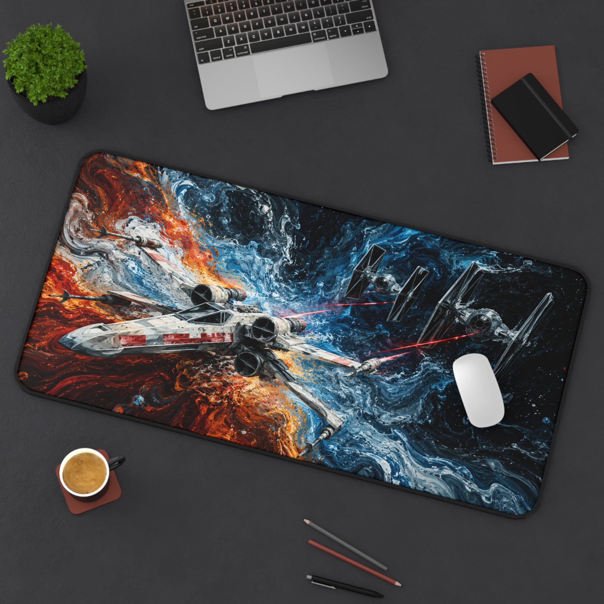 Desk Mat - Space Combat Gaming Mouse Pad