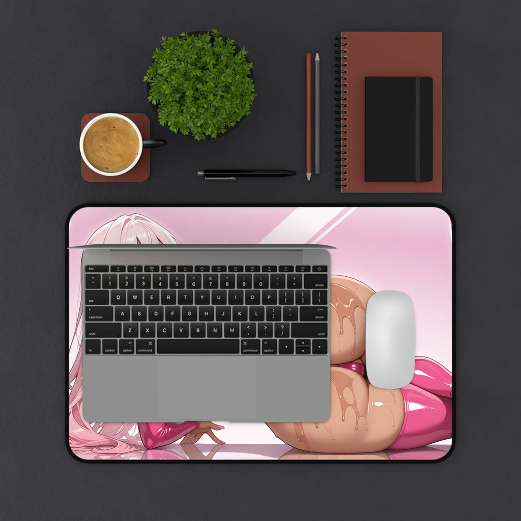 Anime Waifu Desk Mat, Gaming Mouse Pad with Non-Slip Base, Vibrant Print & Durable Neoprene Surface