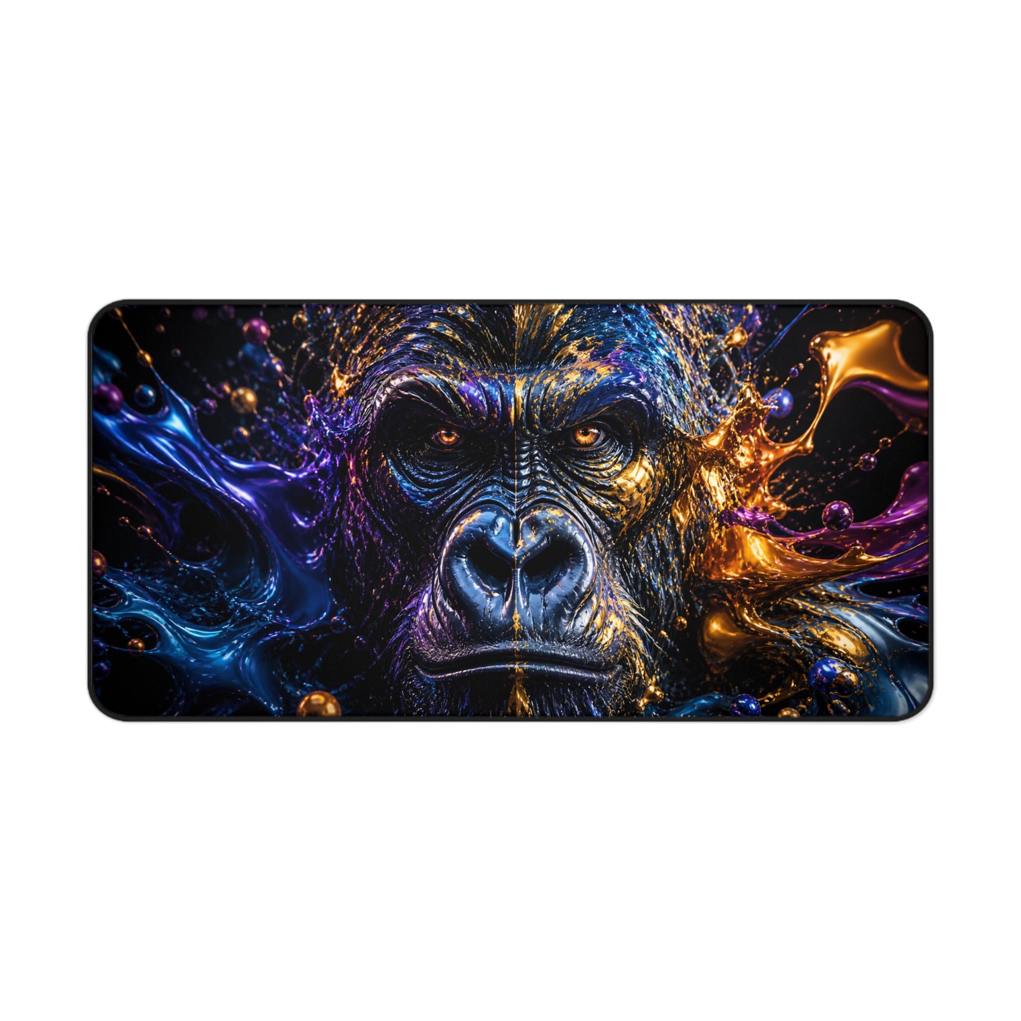 Gorilla Nebula Desk Mat — Cosmic Ape Gaming Mouse Pad