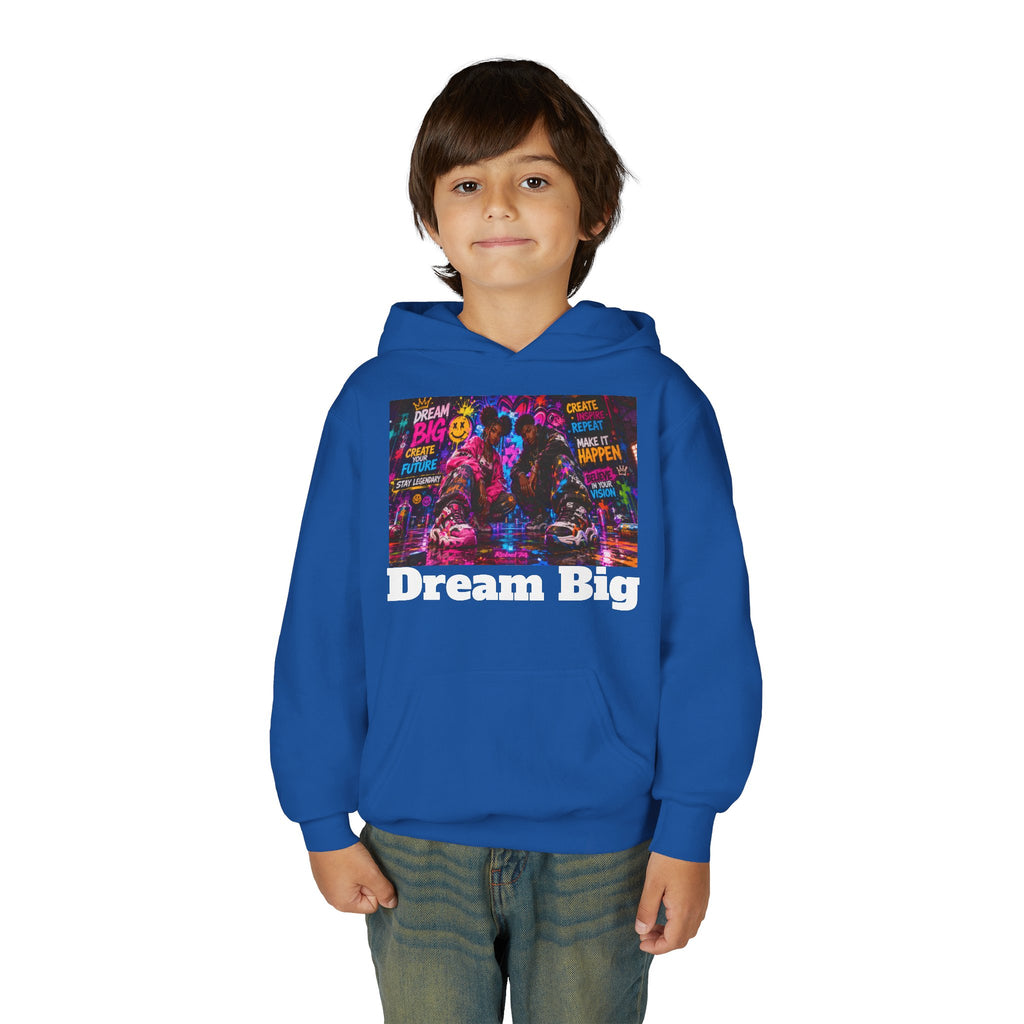 Dream Big Youth Hoodie — Colorful Inspirational Graphic Sweatshirt