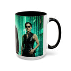 The Matrix Mug , Vibrant Ceramic Cup with Colorful Interior