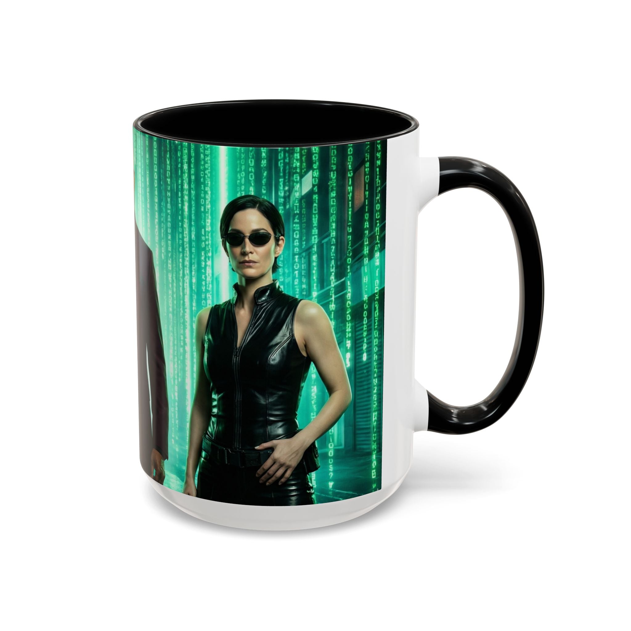 The Matrix Mug , Vibrant Ceramic Cup with Colorful Interior
