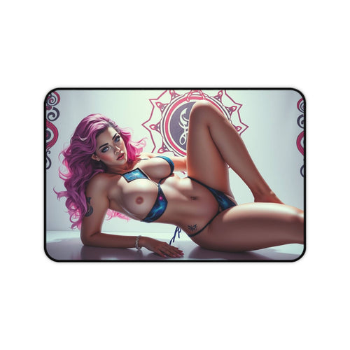 Anime Girl Art Desk Mat & Gaming Mouse Pad