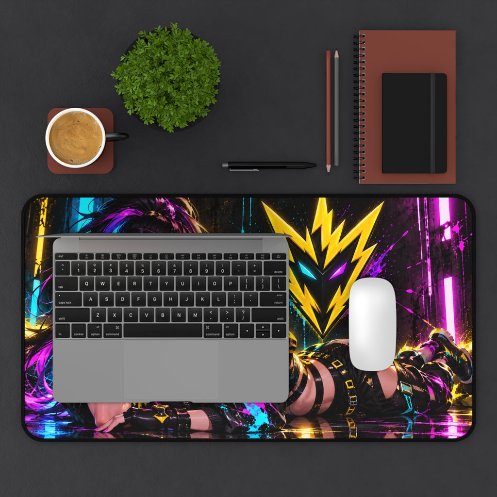 Anime Waifu Neoprene Desk Mat & Gaming Mouse Pad