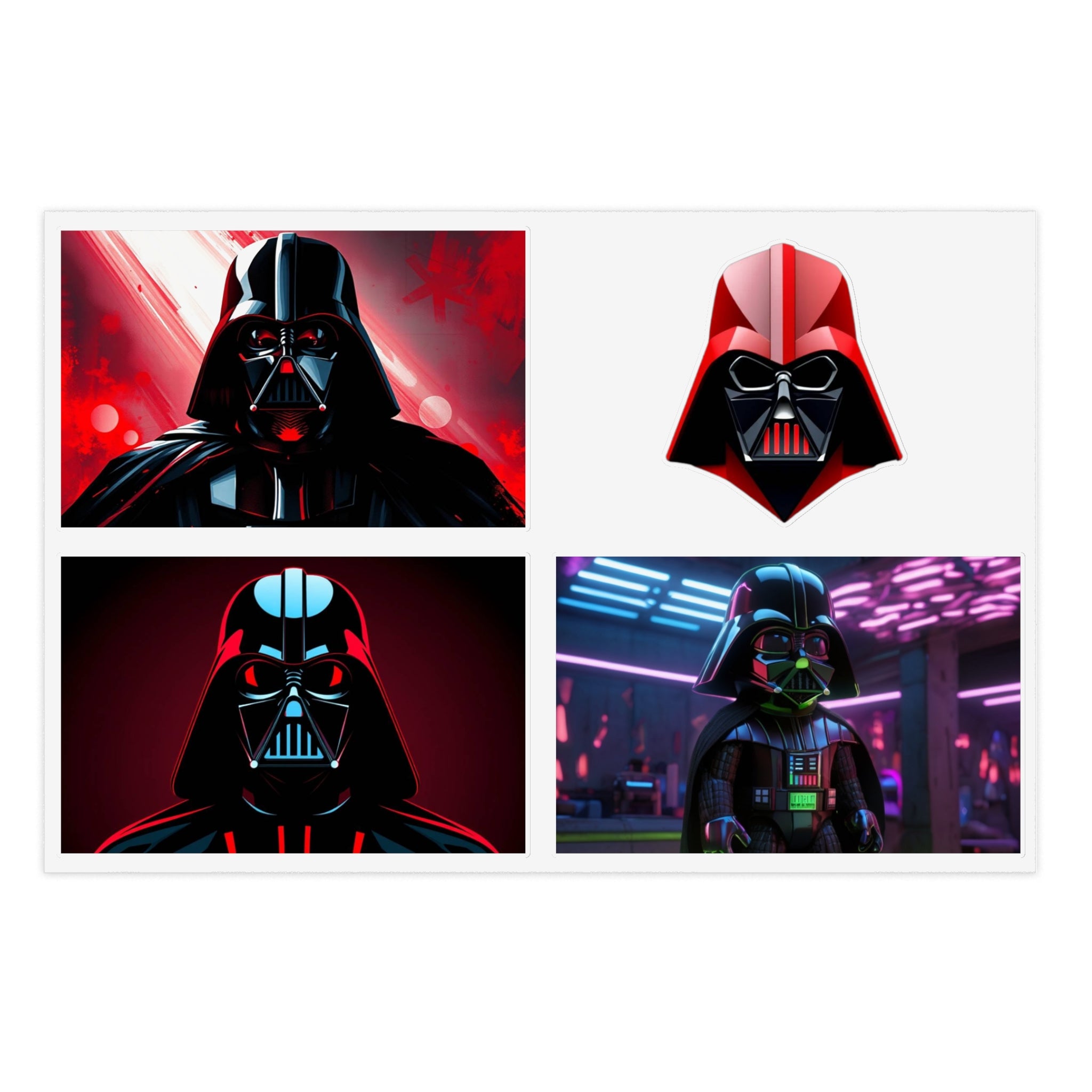 Star Wars Sticker Sheets, Darth Vader Collectible Stickers, Geeky Gifts