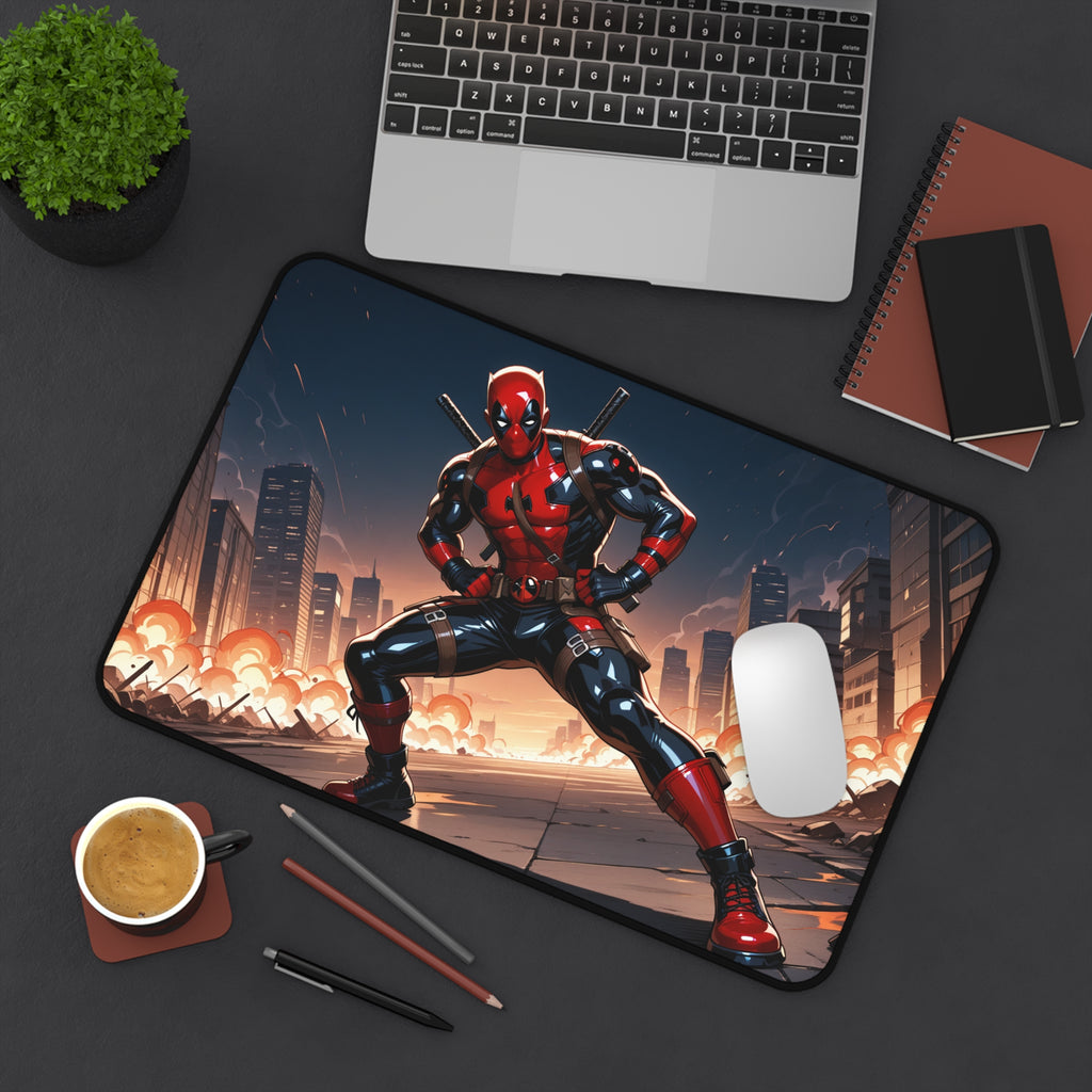 Deadpool Desk Mat, Gaming Mouse Pad, Superhero Playmat with Vibrant Print
