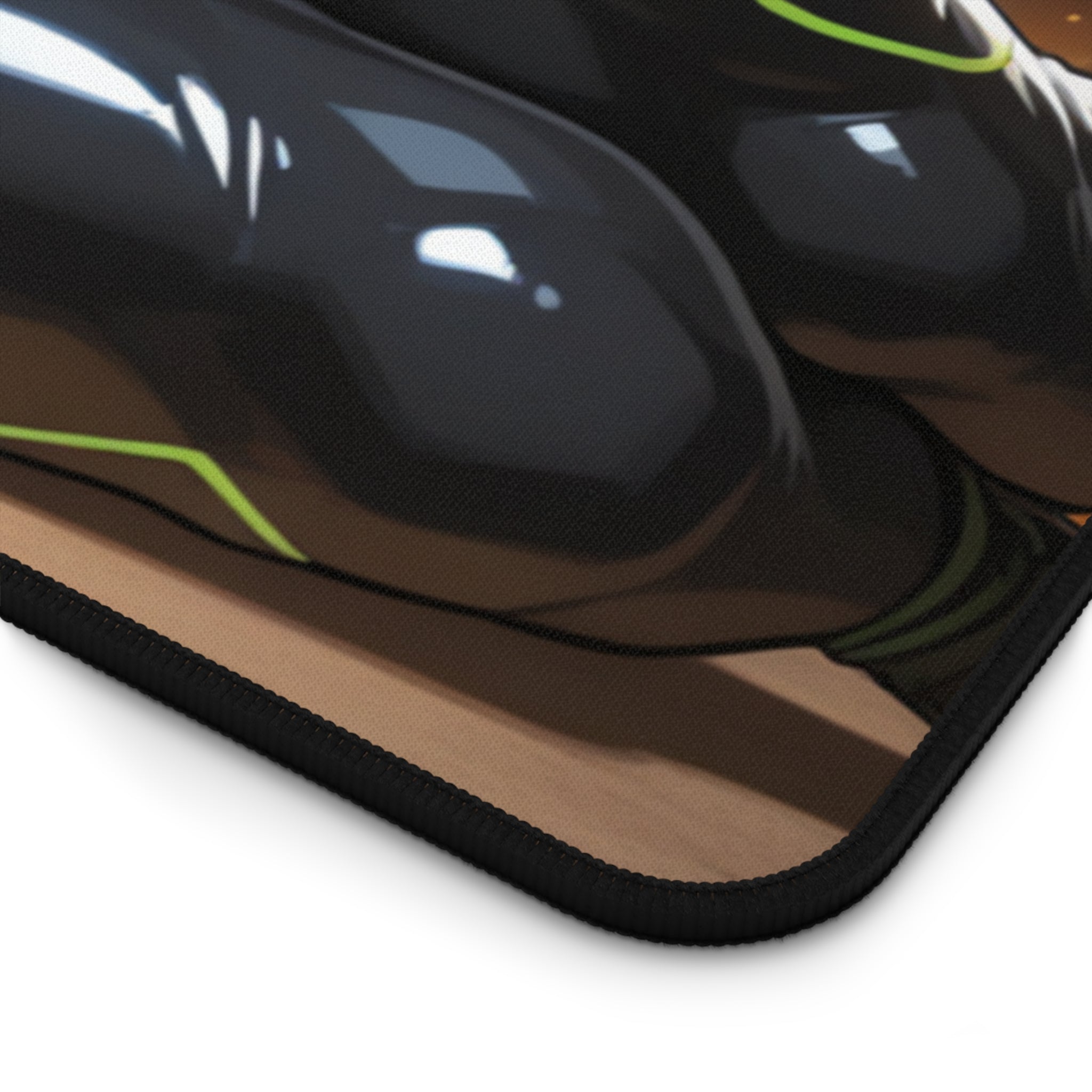 Tattooed Warrior Desk Mat — Anime Samurai Gaming Mouse Pad