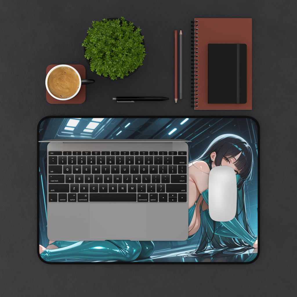 Anime Waifu Mouse Pad, Anime Girl Desk Mat, Desk Pad Gift for Gamers & Otaku