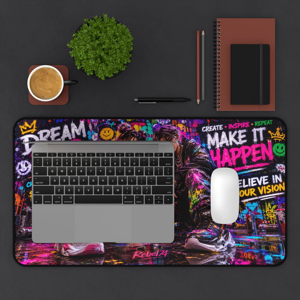 Dream Big Desk Mat — Motivational Urban Mousepad