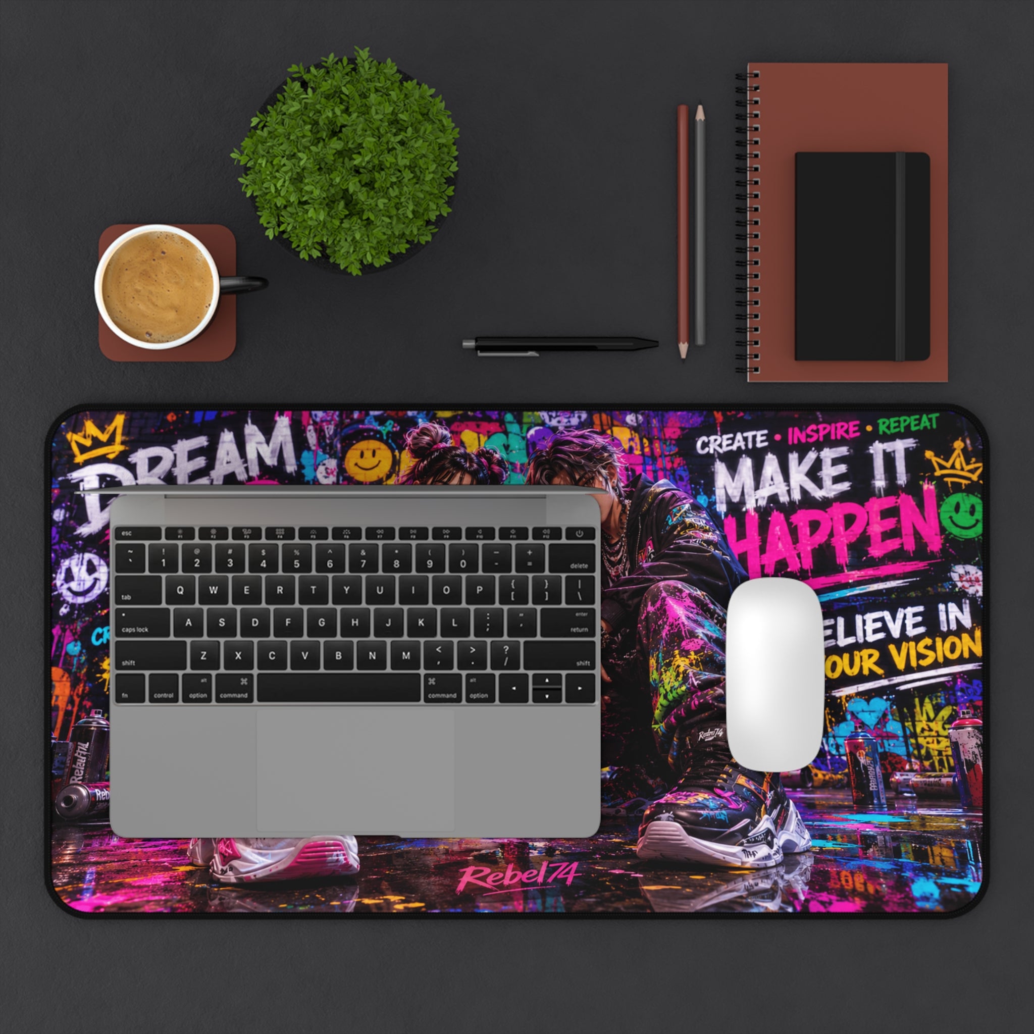 Dream Big Desk Mat — Motivational Urban Mousepad
