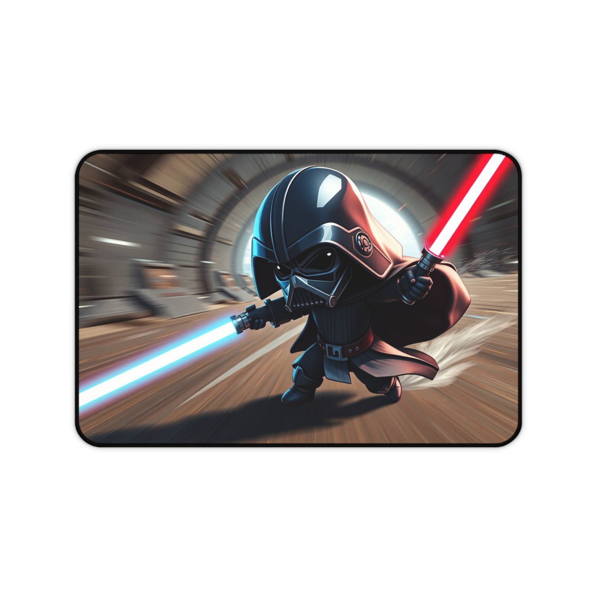 Chibi Gaming Darth Vader Desk Mat, Star Wars Mouse Pad with Non-Slip Base