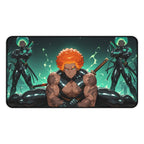 Anime Warrior Swordsman Desk Mat & Mouse Pad