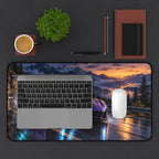 Purple Sports Car Desk Mat | Mountain Racing Style