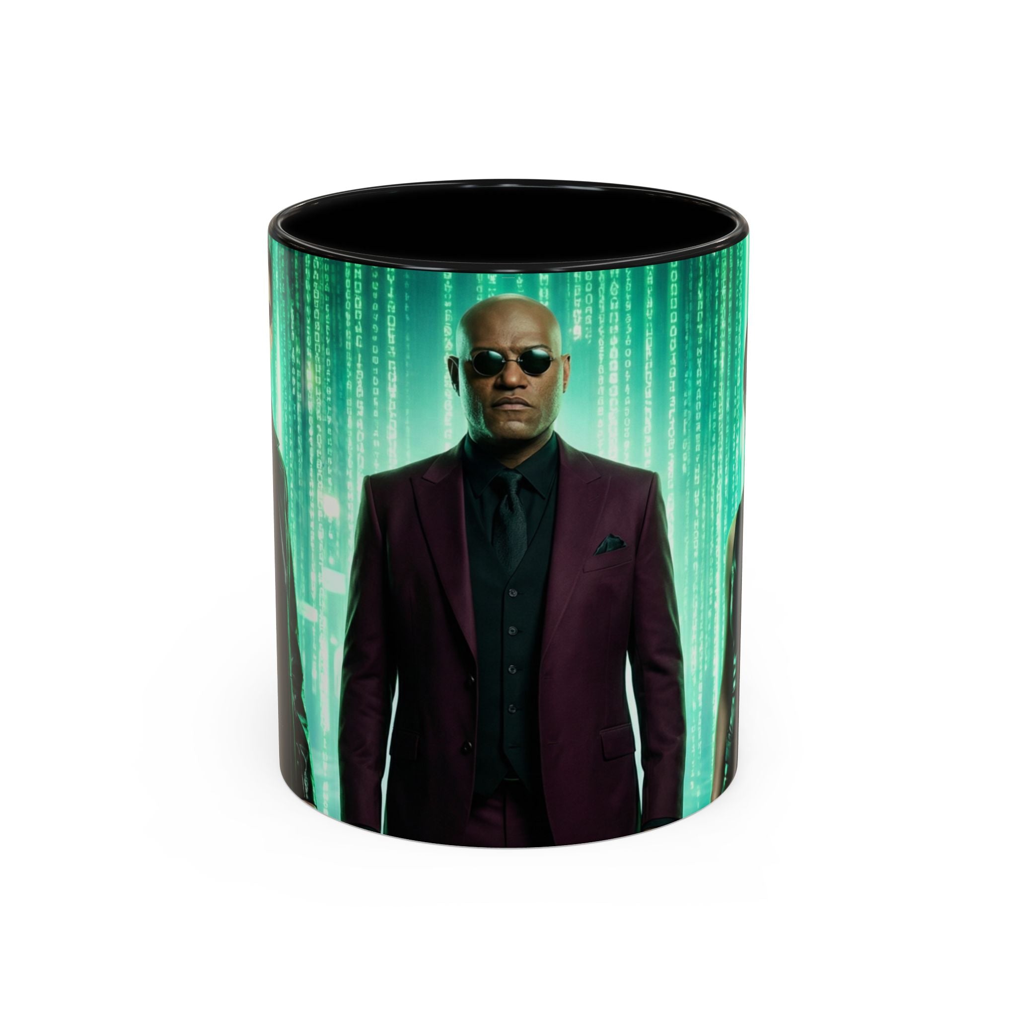The Matrix Mug , Vibrant Ceramic Cup with Colorful Interior