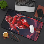 Anime Girl Warrior Mouse Pad, Unique Gaming Desk Mat