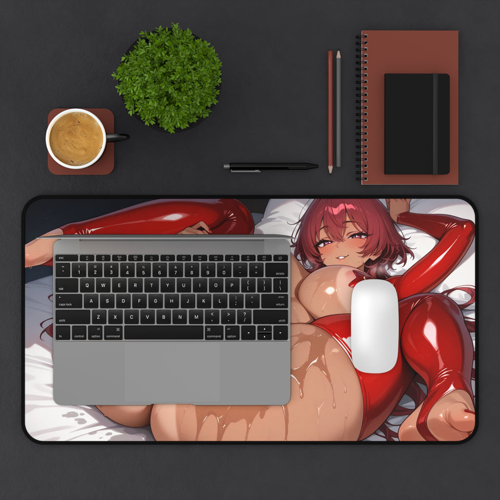 Anime Waifu Desk Mat Gaming Mouse Pad, Sexy Girl Desk Pad Gift for Gamers & Otaku