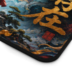 Mythic Dragon Mouse Pad — "God Exists" Asian Fantasy Desk Mat