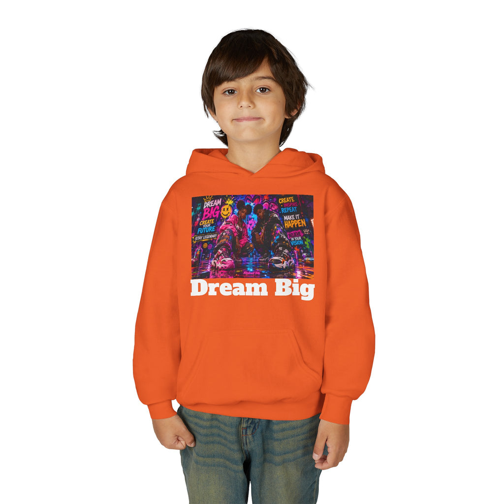 Dream Big Youth Hoodie — Colorful Inspirational Graphic Sweatshirt