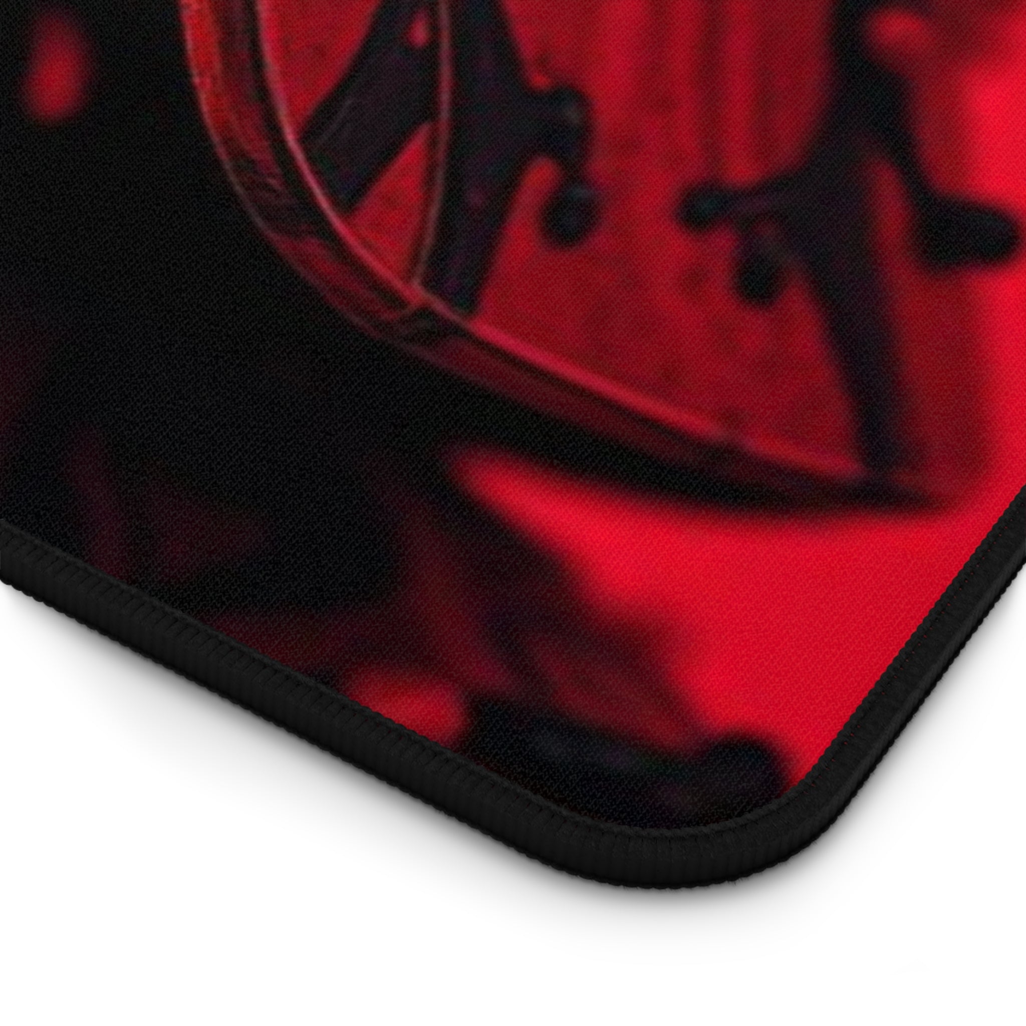 Red Darth Vader Helmet Mouse Pad — Dark Sith Gaming Desk Mat