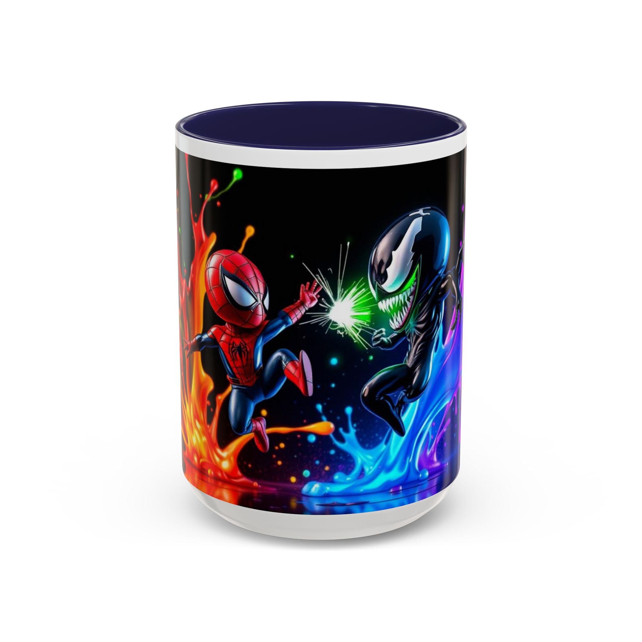 Spiderman vs Venom Mug, Colorful Ceramic Cup